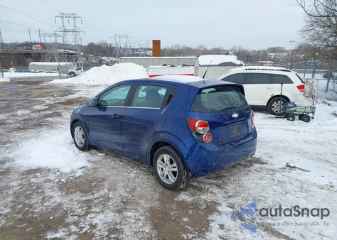 2013 Chevrolet Sonic Lt Auto из США, поврежденный, VIN 1G1JC6SG4D4198209